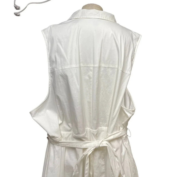 Torrid White‎ Poplin Collared Shirtdress Plus Size 6X - Picture 6 of 13